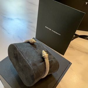 Authentic Classic David Yurman Cable Classic Bracelet with gold (Sz Small)